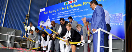 Western Marine Shipyard Lays Keel of one Offshore Patrol Vessel