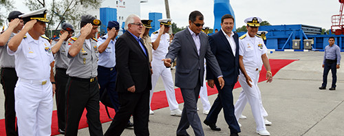 Western Marine built ship MV Isla Bartolomé inaugurated by the Ecuadorian President